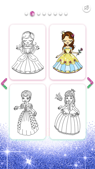 My Princess Coloring Glitter Screenshot