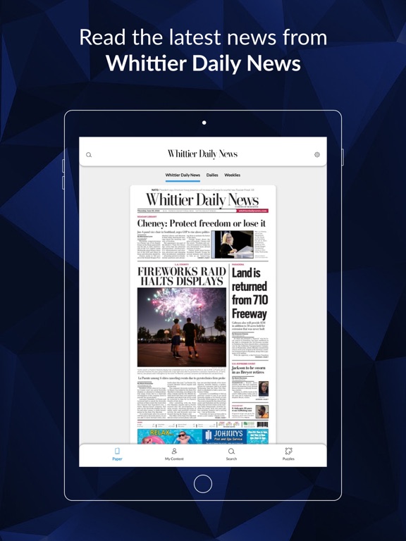 Screenshot #4 pour Whittier Daily News eEdition