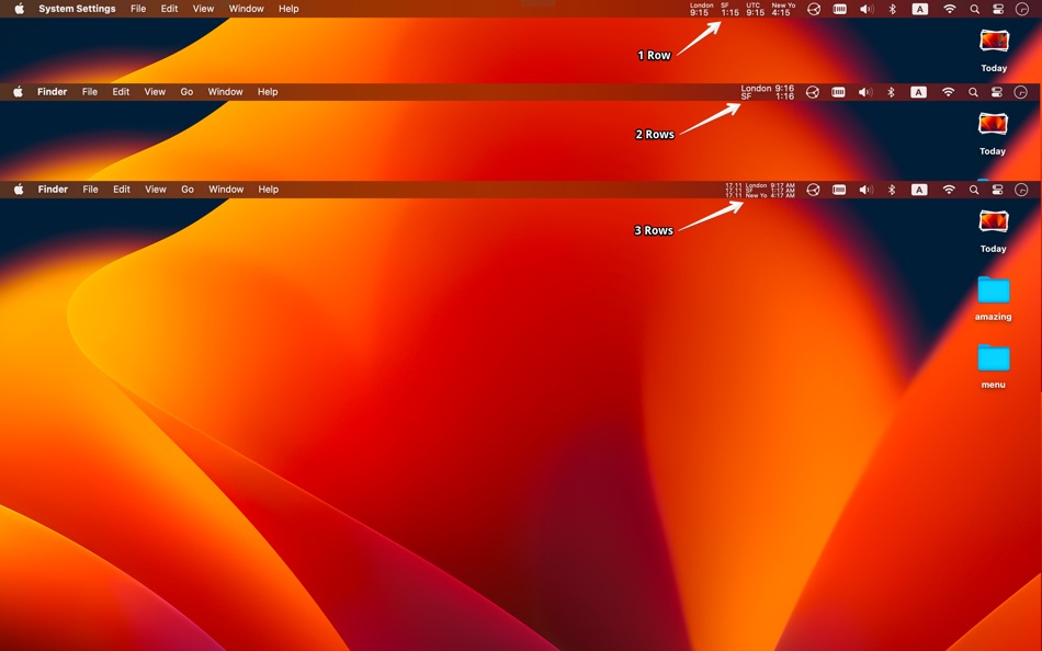 #2. MenubarClock (macOS) By: NagisaWorks, K.K.