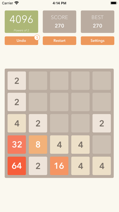 2048 Number Puzzle Game + Screenshot