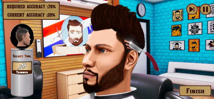 Barber Shop Hair Cut Simulator