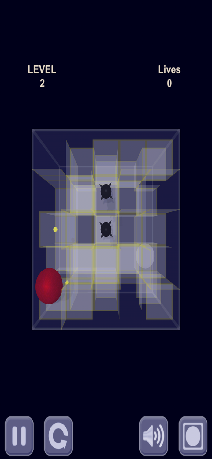Red ball and Glass maze