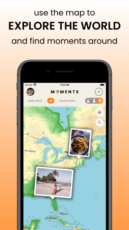 Moments - social blogging
