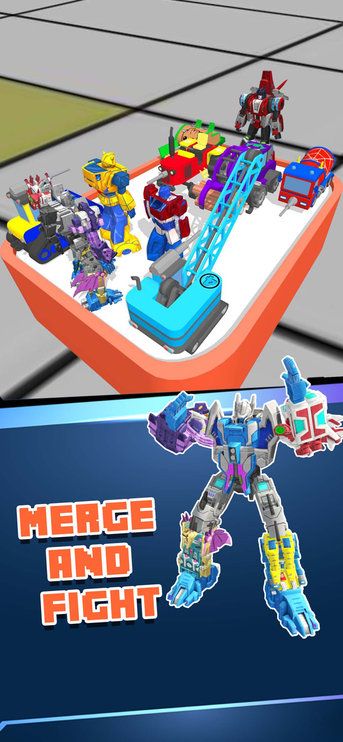 Robot Car Monster Color Battle