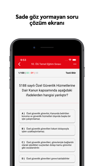 Özel Güvenlik Soruları Screenshot