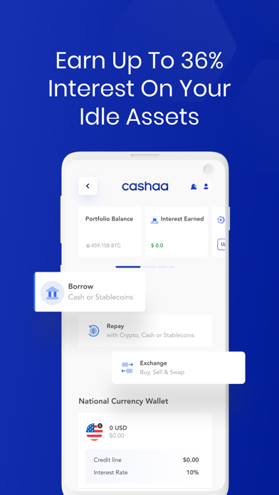 Cashaa: Buy & Earn crypto Screenshot