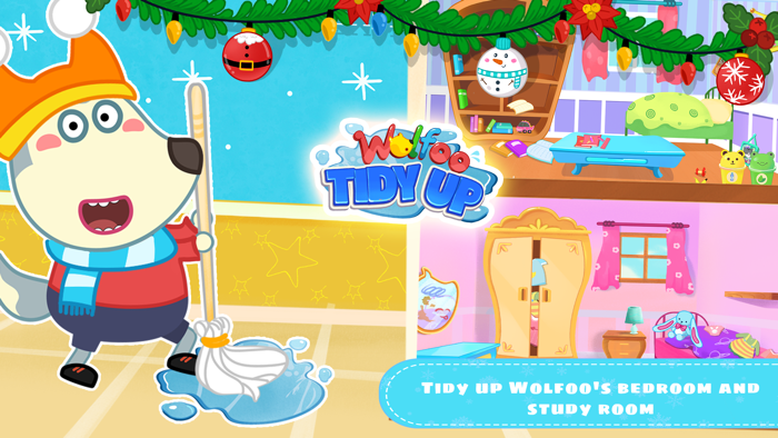 Wolfoo Tidy up House Cleaning
