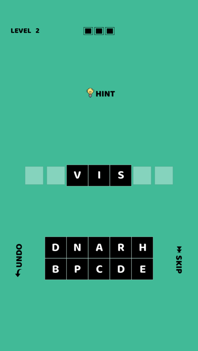 The Second Word - Crossword Screenshot