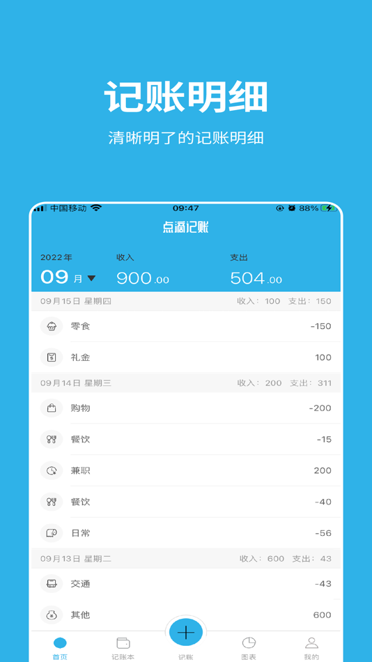 #1. 点滴记账-便捷、安全的记账应用 (iOS) 作者: 常翁 黄
