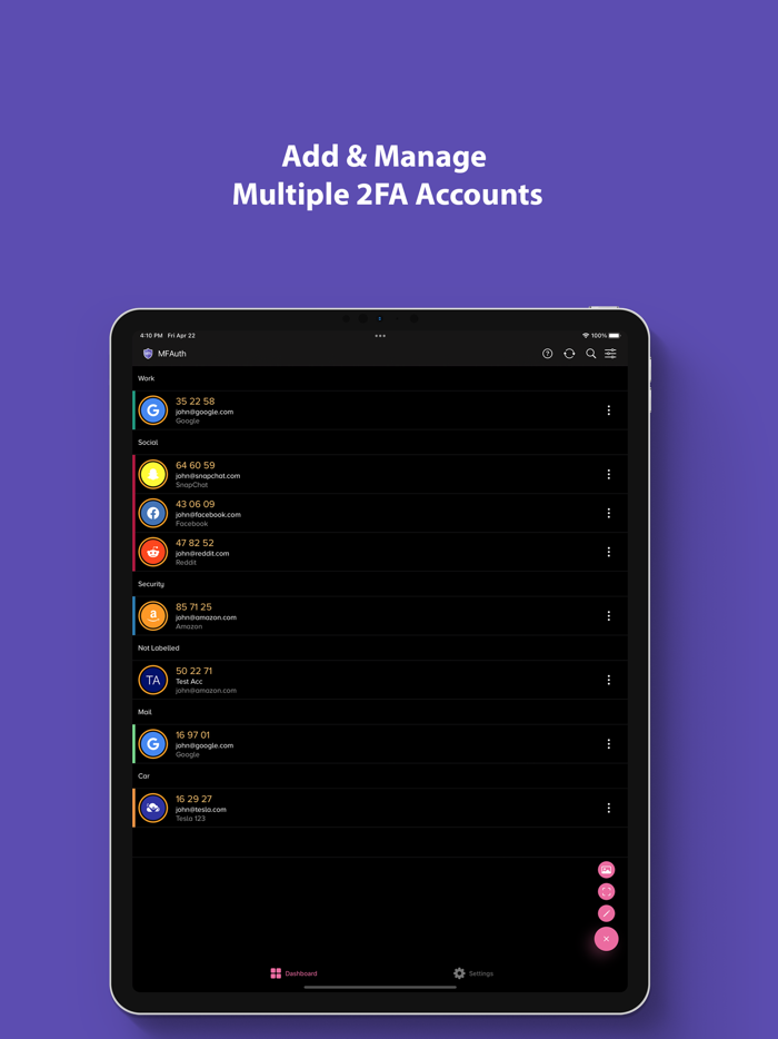 MFAuth -Fast 2FA Authenticator