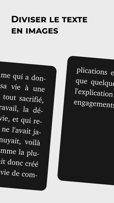Screenshot #2 pour Splitext: Text posts & stories