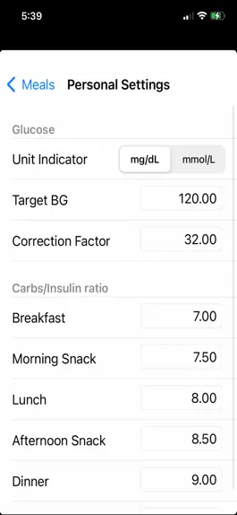 Game screenshot Diabetes Personal Calculator mod apk