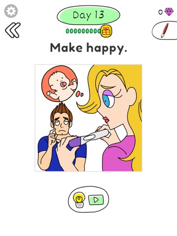 Draw Happy Baby : Puzzle Gameのおすすめ画像1