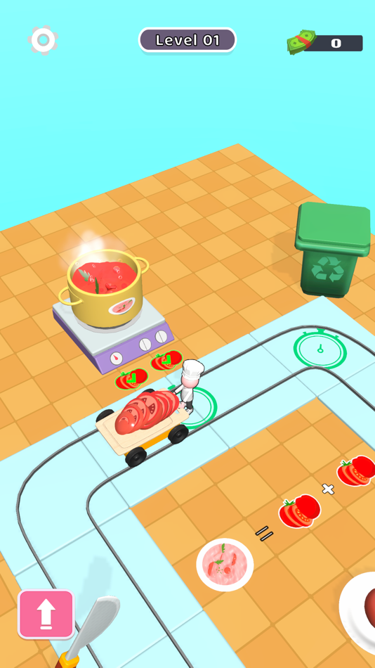 #2. Tiny Chef 3D (iOS) Podle: 彬 李