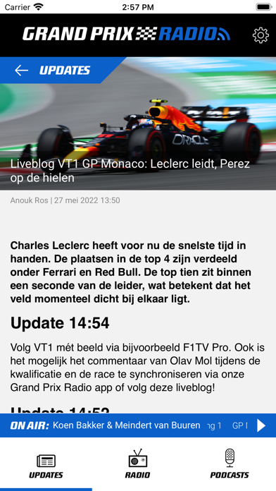 Grand Prix Radio Screenshot