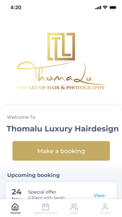 Thomalu Luxury Hairdesign Screenshot