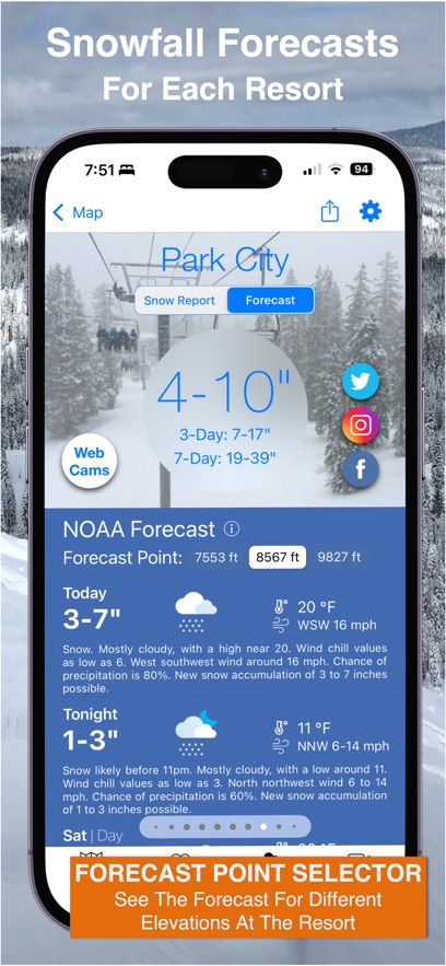 Utah Snow Map & Webcams