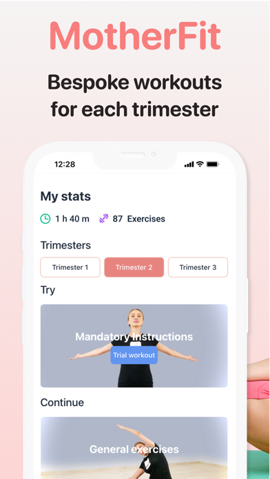 MotherFit Pregnancy workouts Screenshot