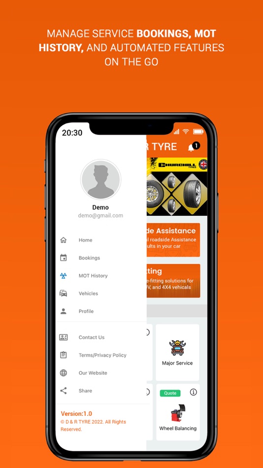 #2. D & R TYRES (iOS) Podle: AUTO GARAGE NETWORK LTD