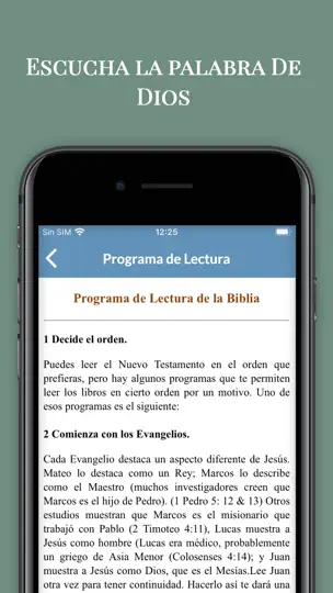Captura de pantalla de La Biblia De Jerusalén en iPhone 8