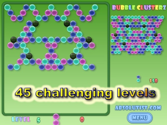 Bubble Clusterz Puzzle iPad screenshot