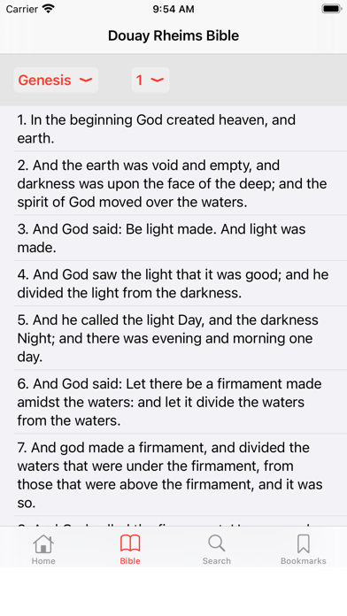 Douay-Rheims Bible Screenshot