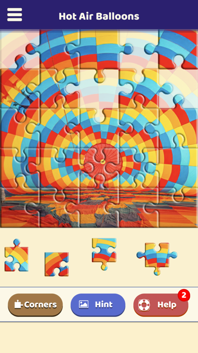 Hot Air Balloons Puzzle Screenshot
