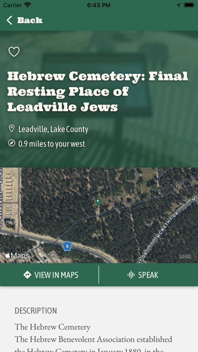 Colorado Historical Markers Screenshot