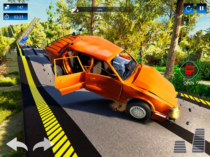 Road Bump Car Crash Beam Drive