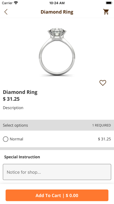 Online Jewelry Store Screenshot