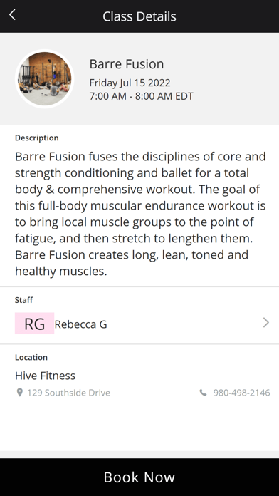 Hive Fitness Screenshot