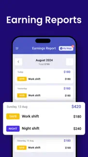 shift days: work hour calendar iphone screenshot 3