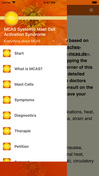 Systemic MCAS Screenshot