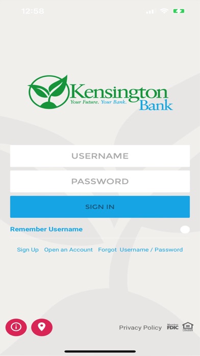 Kensington Bank Screenshot