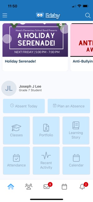 Edsby Mobile App for Parents