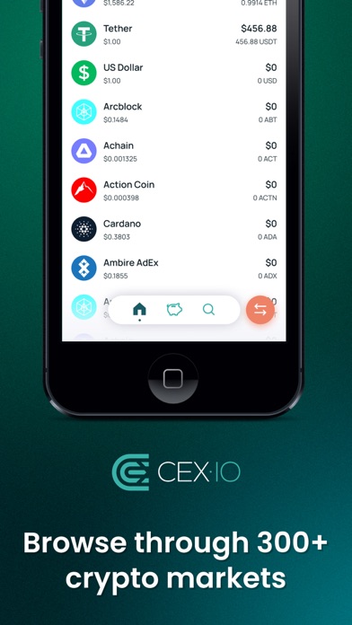 CEX.IO App - Crypto Wallet Screenshot