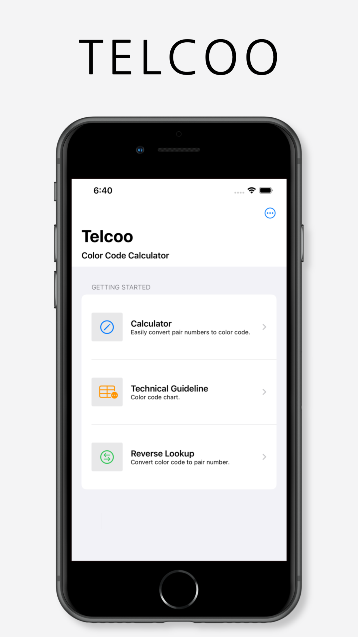 Telcoo - Color code calculator