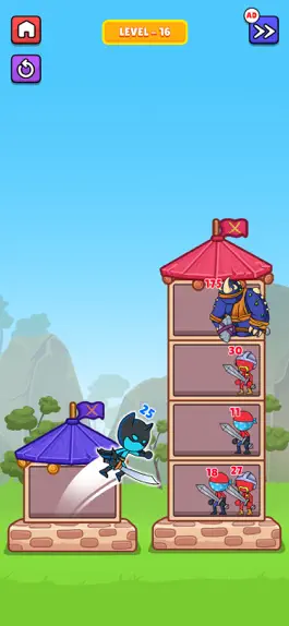 Game screenshot Stickman Hero Merge Tower War hack