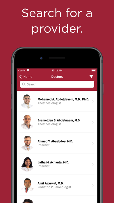 UAMS Health Screenshot