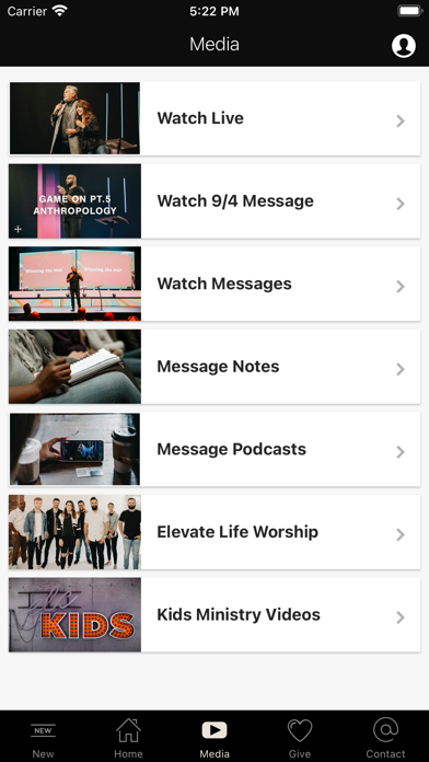 Elevate Life Church App Screenshot