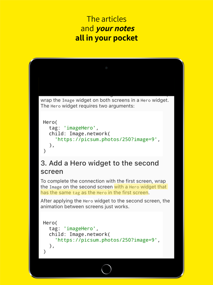 Flutter Offline Docs