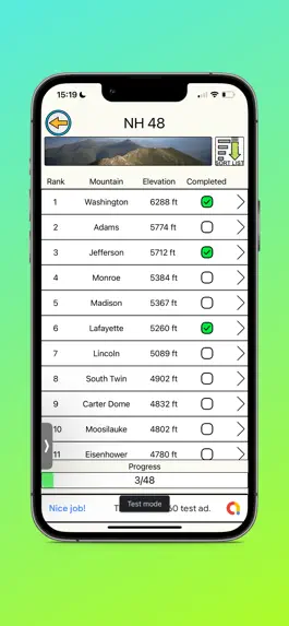 Game screenshot Peakbagger's Journal apk