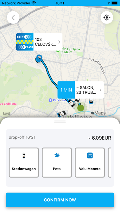City Taxi Ljubljana Screenshot