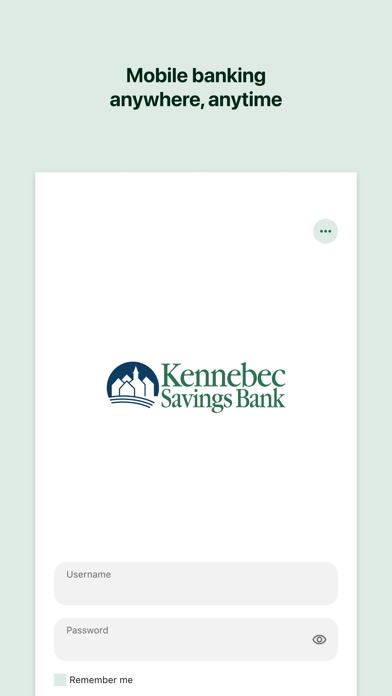 Kennebec Savings Bank Screenshot