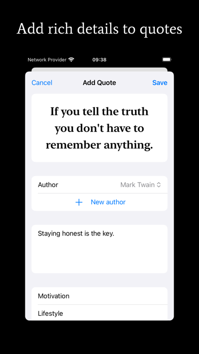 Quotify: Quote Journal app screenshot 3