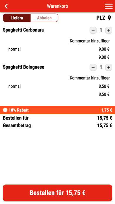 Peppe's Pizza Express Screenshot