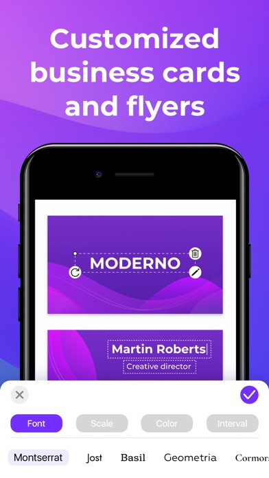 Business Cards & Flyers Maker Screenshot