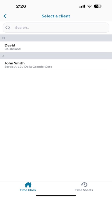 App screenshot