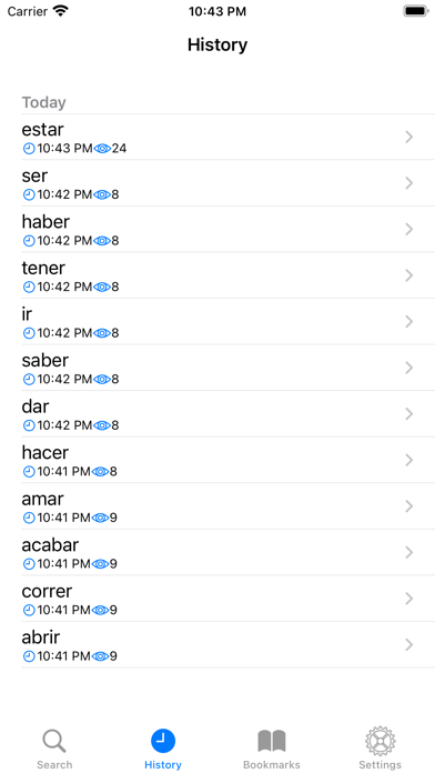 Screenshot #3 pour Los Verbos - Spanish Verbs