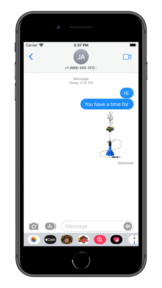 #4. Nargile Shisha Hookah Emoji (iOS) By: Murat Akyurek